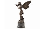 статуэтка, "Фея", бронза, мрамор, h 41 см, вес 4900 г., Франция, "Fonderie Bords de Seine", начало 2...