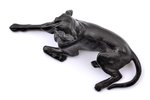 статуэтка, "Собака пойнтер", чугун, 22 x 9.9 x 9 см, вес 1030 г., СССР, Касли, 1976 г....