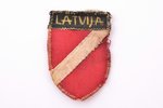 patch, The Latvian Legion, 7.3 x 5.2 cm, Latvia, the 40ies of 20th cent....