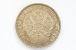 1 ruble, 1878, NF, SPB, silver, Russia, 20.78 g, Ø 35.5 mm, AU...