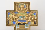 cross, The Crucifixion of Christ, bronze, 7-color enamel, Russia, the 19th cent., 36.5 x 19 x 0.8 cm...