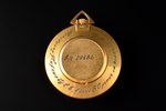 pocket watch, "Raketa", award, USSR, gold plated, Ø 40 mm, in working order...