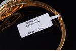 a bracelet, gold, 585 standard, 24.23 g., the diameter of the bracelet 5 x 5.9 cm, diamonds, opal, i...