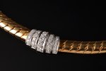 комплект: браслет, брошь и ожерелье, золото, 750 проба, A. Tillander, общий вес изделий 96.975 г., б...