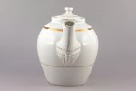 teapot, porcelain, M.S. Kuznetsov manufactory, Riga (Latvia), 1934-1940, h (with lid) 18.5 cm, third...