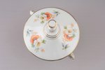 sugar-bowl, porcelain, M.S. Kuznetsov manufactory, Riga (Latvia), 1937-1940, h (with lid) 15 cm, thi...