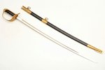 sabre, Navy, total length 88 cm, blade length 74.8 cm...