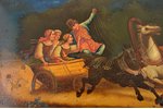 шкатулка, "Тройка", живопись, Российская империя, начало 20-го века, 25 x 15 x 9 см...