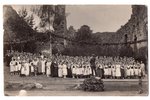 photography, Song Festival, Rauna (Ronneburg), Latvia, 20-30ties of 20th cent., 14x8.8 cm...
