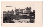 postcard, Rauna (Ronneburg), old castle, Latvia, Russia, beginning of 20th cent., 14x9 cm...