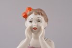 statuete, "Aū" (Apmaldījusies meitenīte), porcelāns, PSRS, Polonas mākslineciskās keramikas rūpnīca,...