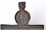 icon, Protection of the Mother of God, copper alloy, Russia, the 19th cent., 13 x 7.5 x 0.3 cm, 197...