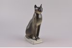 statuete, Ēģiptes kaķis, porcelāns, Krievijas Federācija, LFZ - Lomonosova porcelāna rūpnīca, 21. gs...