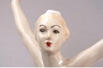 figurine, Ballerina, porcelain, USSR, LZFI - Leningrad porcelain manufacture factory, molder - V.Sic...