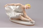 statuete, Balerīna - Mirstošais gulbis, porcelāns, PSRS, LZFI - Ļeņingradas porcelāna izstradājumu r...