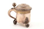 beer mug, silver, 830 standard, 560.1 g, gilding, h 17 cm, C. G. Hallberg, 1934, Sweden...