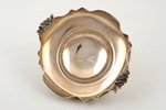 candy-bowl, silver, hallmark P.Xeipos, 925 standard, 130 g, 16 x 14.6 / h 6.1 cm, Greece...
