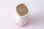 1 lat, 2011, Beer mug, 50 coins in packaging (roll) of Bank of Latvia, copper, nickel, Latvia, 4.80...