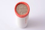 1 lat, 2011, Gingerbread heart, 50 coins in packaging (roll) of Bank of Latvia, copper, nickel, Latv...