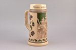 beer mug, "To my dear friend!", ceramics, Gerz, Riga (Latvia), Germany, the 30ties of 20th cent., h...
