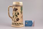 beer mug, "To my dear friend!", ceramics, Gerz, Riga (Latvia), Germany, the 30ties of 20th cent., h...