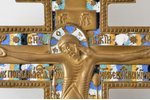 krusts, Kristus Krustā Sišana, vara sakausējuma, 6-krāsu emalja, Krievijas impērija, 19. gs., 36.6 x...