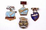 комплект наград: 4 юбилейные медали в память авиационных полков 2-й Мировой войны, СССР, 60е-80е год...