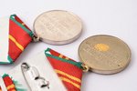комплект милиционера из 4 медалей: За 10 лет безупречной службы в МООП Казахской ССР; За 15 и 20 лет...