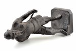 статуэтка, "Ермак", чугун, h 46 см, вес 6350 г., СССР, Касли, 40-50е годы 20го века...