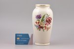 vase, flower motif, porcelain, Rīga porcelain factory, Riga (Latvia), USSR, the 50ies of 20th cent.,...