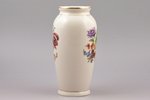vase, flower motif, porcelain, Rīga porcelain factory, Riga (Latvia), USSR, the 50ies of 20th cent.,...