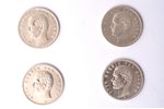 лот из 4 монет: 5 марки, 1902 / 1903 / 1904 / 1908 г., Отто Вильгельм Луитпольд Адальберт Вальдемар...