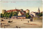открытка, Рижский замок, Латвия, Российская империя, начало 20-го века, 8.8 x 14 см...