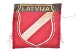 нашивка, Латышский легион, Латвия, 40-е годы 20го века, 61 x 65 мм...