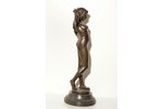statuete, "Akts", autora paraksts Pitta Luga, bronza, marmors, h 78.5 cm, svars 19850 g., Francija,...