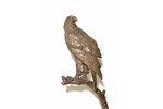 статуэтка, "Орёл на ветке", подпись Barye, бронза, мрамор, h 82 см, вес 12550 г., Франция, начало 21...