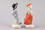 figurine, Folk dance (couple), porcelain, Riga (Latvia), USSR, Riga porcelain factory, molder - Leja...