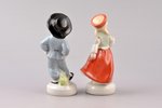 figurine, Folk dance (couple), porcelain, Riga (Latvia), USSR, Riga porcelain factory, molder - Leja...
