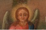 ikona, Svētā Trīsvienība, dēlis, gleznojums, sudraba uzlika, uzlikas svars 181.40 g, 84 prove, Kostr...