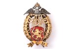 знак, Знак в память 100-летия Финляндского Сената, серебро, позолота, 830 проба, Российская Империя,...