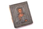 ikona, Jēzus Kristus Pantokrators (Visavaldītājs), dēlis, gleznojums, sudraba uzlika, 84 prove, Mask...