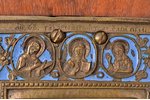 ikona, Kristus Svētītais Klususms, vara sakausējuma, 1-krāsu emalja, Krievijas impērija, 19. gs., 14...