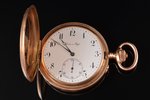 карманные часы, "Павелъ Буре", Российская империя, Швейцария, золото, 583 проба, 115.67 г, 6.7 x 5.3...