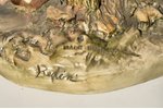 skulptūra, Jātnieks uz zirga, paraksts "Bedin", porcelāns, Itālija, Capodimonte, 20. gs. 2. puse, 73...