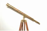 телескоп, с деревянным штативом, длина трубы 96/108 см, диаметр 3.7/6.5 см, высота штатива ~ 125 см,...