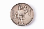 медаль, Крымская кампания, серебро, Великобритания, 1854 г., Ø 36 мм, 30.685 г, ушко утрачено...