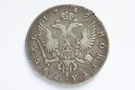 1 ruble, 1742, SPB, Petersburg type, silver, 802 standard, Russia, 25.80 g, Ø 41.5 - 43 mm, VF...