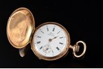 карманные часы, "Borel Neuchatel", вес механизма со стеклом 16 г, Швейцария, начало 20-го века, золо...