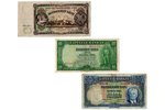 20 lats, 25 lats, 50 lats, set of banknotes, 1934-1938, Latvia, VF, F...