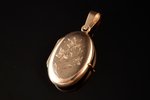 a medallion, gold, 585 standard, 7.78 g., the item's dimensions 3.4 x 1.8 cm...